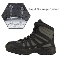 8 Fans Wading Boots for Men & Women Anti-Slip Rubber Sole with Rotating Buckle Lacing System for Fishing