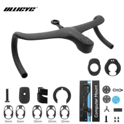 ULLICYC T4 ULTRA Road Bike Full Carbon Fiber Internal Cable Integrated Bicycle Handlebar Cockpit For 360mm-380mm With Mount