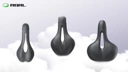 RBRL Bicycle Saddle Waterproof Bike Seat Hollow Breathable Comfortable MTB Bike Saddle Shock Absorption for Road City Cycling