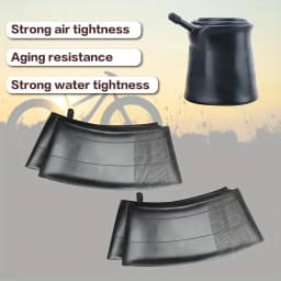 2 Pack Fat Bike Tire Inner Tube 20x4.0 Premium Butyl Rubber Electric Bicycle Tubes for Snowbike AV 32mm Schrader Valve