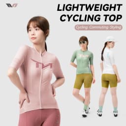 ROCKBROS Cycling Jersey Women Summer Lightweight Breathable Bicycle Clothes High Quality MTB Road Short Sleeve Cycling Shirt