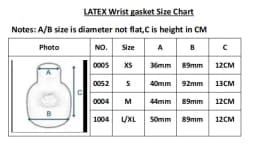 DRY SUIT Wrist bottle gasket one pair seamtite latex wrist gasket seal for repair Drysuit