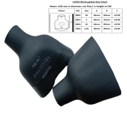 DRY SUIT Wrist bottle gasket one pair seamtite latex wrist gasket seal for repair Drysuit