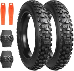 ZUKKA 2 Pack 20x4.0 inch Fat Bike Tire for Electric Bike Fat Bicycle Tire 4.0 inch Mountain Bike Tire