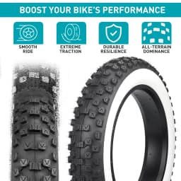 ZUKKA 2 Pack 20x4.0 inch Fat Bike Tire for Electric Bike Fat Bicycle Tire 4.0 inch Mountain Bike Tire