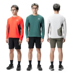 ROCKBROS Cycling Jersey Spring Summer Men's Long Sleeve Cycling Loose Breathable Sweat Wicking Road MTB Bicycle Clothing