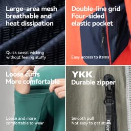 ROCKBROS Cycling Jersey Spring Summer Men's Long Sleeve Cycling Loose Breathable Sweat Wicking Road MTB Bicycle Clothing