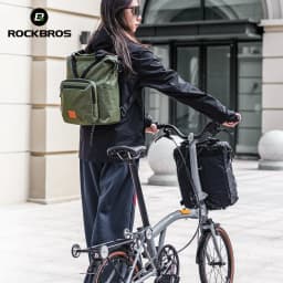 ROCKBROS Bicycle Bag Folding Bike Backpack Multifunctional Handbag Lengthened Zipper For Brompton 11.5L Capacity Crossbody Bag