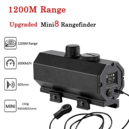 Tactical Hunting Sniper Laser Rangefinder Riflescope Long Range 1200M Real-time Rang Finder Distance Meter Angle Speed Telemeter