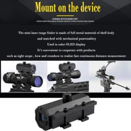 Tactical Hunting Sniper Laser Rangefinder Riflescope Long Range 1200M Real-time Rang Finder Distance Meter Angle Speed Telemeter