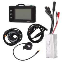 Electric Bike Motor Controller 22A Electric Bicycle Modification Kit with GD01 Panel for 500W Geared Motor