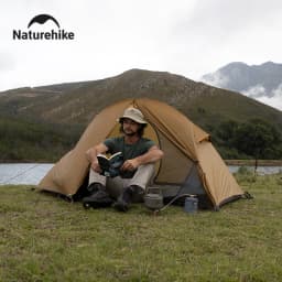 Naturehike 2025 Camping Tent Waterproof Ultralight Portable One Person Nylon Cycling Tent Hiking Backpacking Shelter Tents