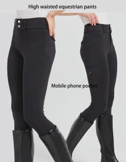 Professional Horse Riding Pants Silicone Anti-Slip Quick-Dry Tight-Fitting Cycling Sports Pants for Equestrian Exams
