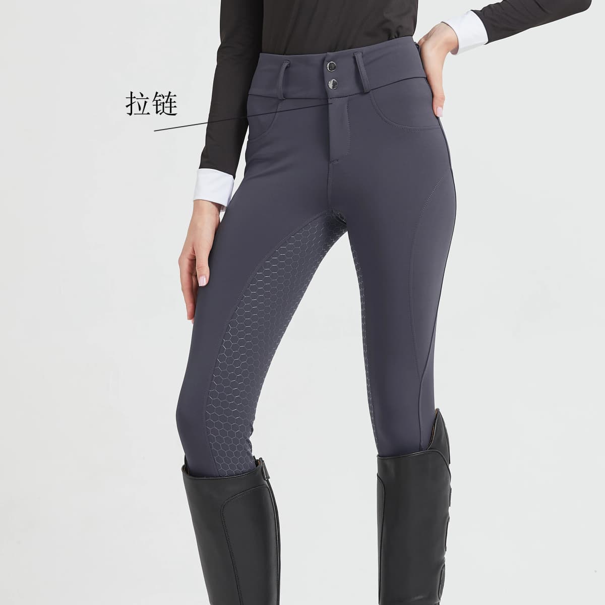 Professional Horse Riding Pants Silicone Anti-Slip Quick-Dry Tight-Fitting Cycling Sports Pants for Equestrian Exams