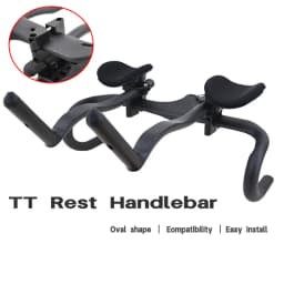 Carbon Road Handlebars Bicycle Rest Bar TT Handlebar Clip On Aero bar Bike Racing Carbon Handle Bar 30°/45° Triathlon Handles