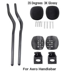 Carbon Road Handlebars Bicycle Rest Bar TT Handlebar Clip On Aero bar Bike Racing Carbon Handle Bar 30°/45° Triathlon Handles