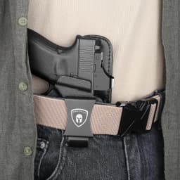 IWB Compatible with G17/19/22/23 Gen 3-5,G31/32 Gen 3-4,G19X/44/45,Concealed Carry,Leather Holster Right Hand