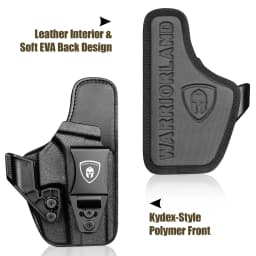 IWB Compatible with G17/19/22/23 Gen 3-5,G31/32 Gen 3-4,G19X/44/45,Concealed Carry,Leather Holster Right Hand