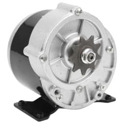 MY1016Z 12V 350W DC 9T Gear Reduction Electric Motor for Electric Scooter Bicycle Kit