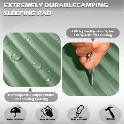 4 Inch Thick Double Inflatable Air Mat - Quick Inflation Camping Sleeping Pad Portable for Hiking Travel