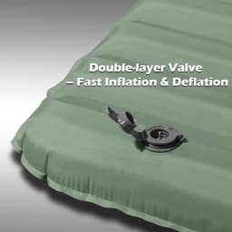 4 Inch Thick Double Inflatable Air Mat - Quick Inflation Camping Sleeping Pad Portable for Hiking Travel