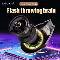 DEUKIO DC Baitcasting Fishing Reel Electronic Brake Band Sound Baitcast Fishing Reels Carbon Body 7.6:1 6+1BB Seawater Reel