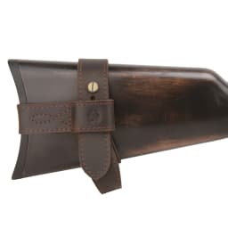 Upgraded Cowhide Leather Shotgun/Rifle No-Drill Harnessed Buttstock Holder Sling Mount