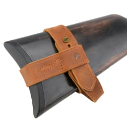 Upgraded Cowhide Leather Shotgun/Rifle No-Drill Harnessed Buttstock Holder Sling Mount