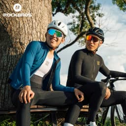 ROCKBROS Autumn Winter Bicycle Jackets Men High Elastic Thermal Fleece Bike Coat Non-Slip Comfortable Cycling Jerseys Clothing
