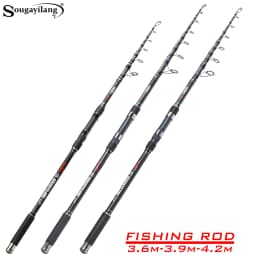 Sougayilang 30T High Carbon Carp Fishing Rod 36 42 Meters EVA Non Slip Grip Telescopic Rod Hard Power Long Casting Fishing Rod
