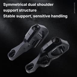 HASSNS Double Shoulder DH Stem Handlebar Clamp 31.8mm High strength Aluminum Alloy Downhill Bicycle AM DH Fixed Stem