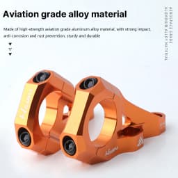 HASSNS Double Shoulder DH Stem Handlebar Clamp 31.8mm High strength Aluminum Alloy Downhill Bicycle AM DH Fixed Stem
