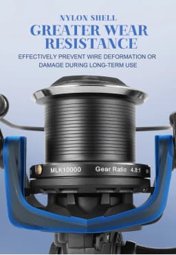 Drag 20KG Big Spinning Fishing Reel 8000-14000 Series Aluminum Alloy Spool Fishing Reel 4.8:1 Baitcasting Reels Reel Fishing