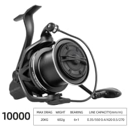 Drag 20KG Big Spinning Fishing Reel 8000-14000 Series Aluminum Alloy Spool Fishing Reel 4.8:1 Baitcasting Reels Reel Fishing