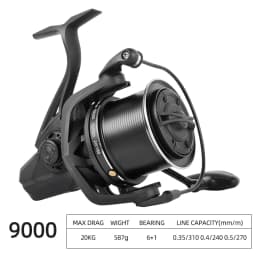 Drag 20KG Big Spinning Fishing Reel 8000-14000 Series Aluminum Alloy Spool Fishing Reel 4.8:1 Baitcasting Reels Reel Fishing