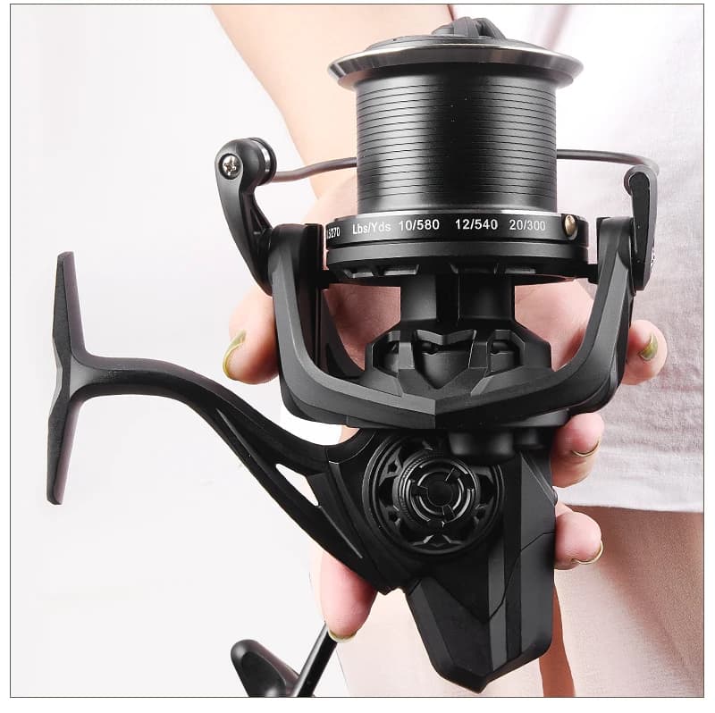 Drag 20KG Big Spinning Fishing Reel 8000-14000 Series Aluminum Alloy Spool Fishing Reel 4.8:1 Baitcasting Reels Reel Fishing