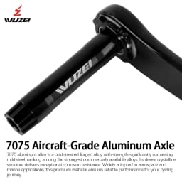 WUZEI Folding Bike Crank Carbon Fiber Crankset 165MM 170MM Road Bicycle Sprocket 24mm Axle 3 Bolts Direct Mount Crank Arm
