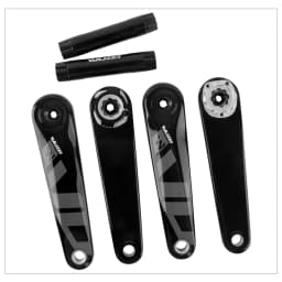 WUZEI Folding Bike Crank Carbon Fiber Crankset 165MM 170MM Road Bicycle Sprocket 24mm Axle 3 Bolts Direct Mount Crank Arm