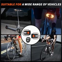 A51Q-Alarm Integrated 4Pcs Turn Signals For Bicycles With Remote Control/Waterproof Strobe Bike Tail Light Rear Light