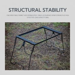 CK-3650-T38 CAMPINGMOON IGT Camping Chair and Table Set Outdoor FoldingCoffee Korean Bbq Grill Table Outdoor Foldable Camping