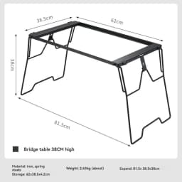 CK-3650-T38 CAMPINGMOON IGT Camping Chair and Table Set Outdoor FoldingCoffee Korean Bbq Grill Table Outdoor Foldable Camping