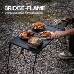 CK-3650-T38 CAMPINGMOON IGT Camping Chair and Table Set Outdoor FoldingCoffee Korean Bbq Grill Table Outdoor Foldable Camping