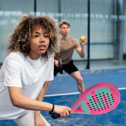 INSUM Padel Racket Carbon Fiber Surface with EVA Memory Flex Foam Core Padel Tennis Racket Lightweight Paddle Racquet