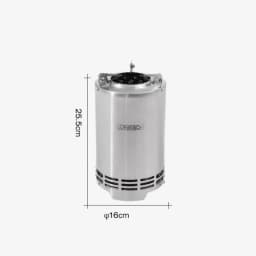 Wood Camping Stove Portable Table Top Fire Pit 6.3" Stainless Steel Smokeless Outdoor Hot Tent Stove Fueled by Pellets or Wood