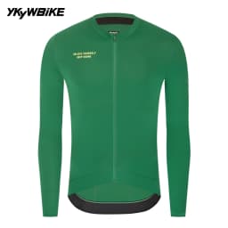 YKYWBIKE 2026 Men Cycling Jersey 15-25°C Long Sleeve Pro Team Bicycle Shirt Breathable Road Bike Clothing MTB Road Bike Jersey