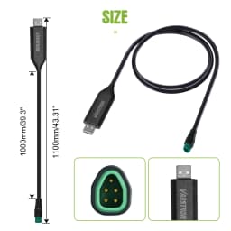 BAFANG CAN-bus USB Programming Cable for Bafang BBS01 BBS02 BBS03 BBSHD Mid Drive Center Electric Bike Motor Programmed Cable