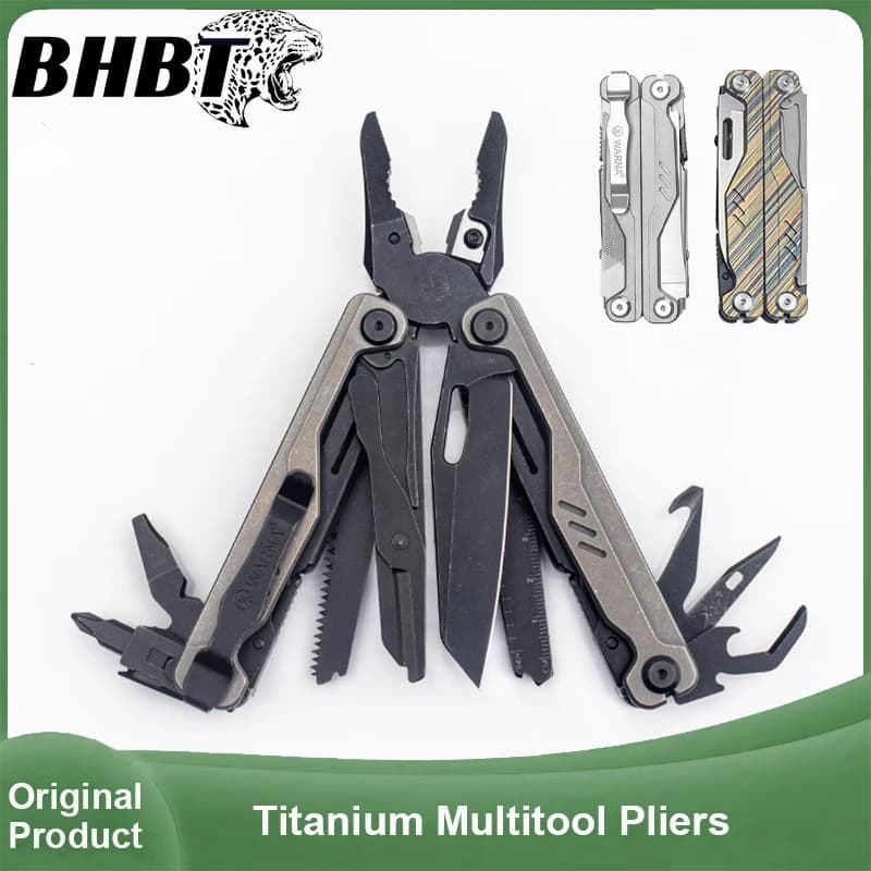 BHBT Titanium Alloy Multitool Pliers 20 In 1 EDC Outdoor Camping Survival Multi Functional Tool Pliers Multi Tool