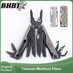 BHBT Titanium Alloy Multitool Pliers 20 In 1 EDC Outdoor Camping Survival Multi Functional Tool Pliers Multi Tool