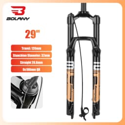 BOLANY Bike Air Fork 27.5/29inch 120mm Travel Oil Air Suspension Lightweight Magnesium Alloy Quick Release Bicycle Air Fork