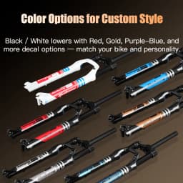 BOLANY Bike Air Fork 27.5/29inch 120mm Travel Oil Air Suspension Lightweight Magnesium Alloy Quick Release Bicycle Air Fork